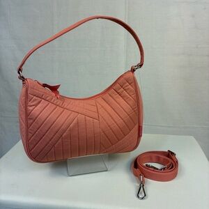 NWOT Vera Bradley Frannie Crescent Crossbody in Terra Cotta Rose